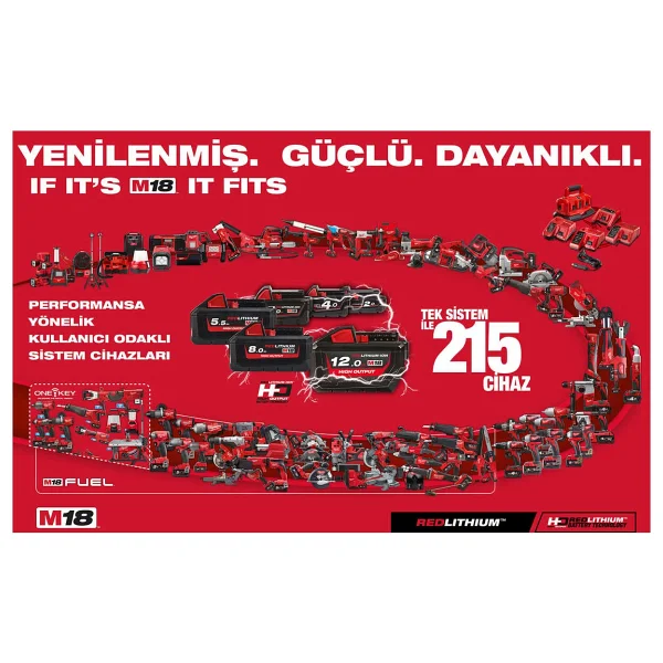 Milwaukee M18 Fmtıw2f12-502x Çift Akülü 5 Ah Somun Sıkma Makinesi - Görsel 5