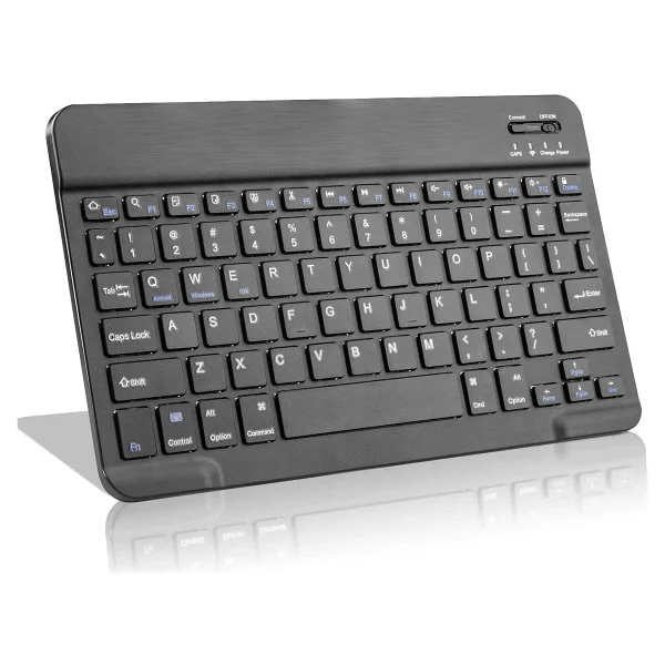 Valkyrie Bluetooth 10 İnç Ios Windows Android Uyumlu Kablosuz Klavye - Türkçe - Şarjlı - Sessiz - Multimedia - Ultra İnce Siyah - Görsel 6