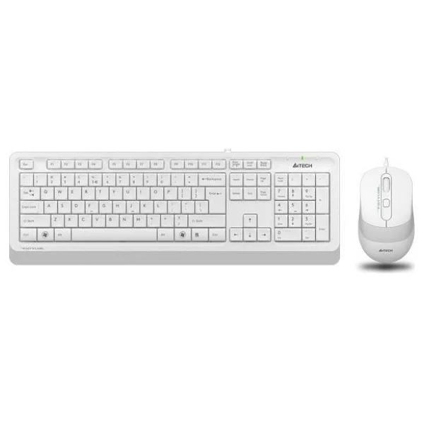 A4 Tech F1010 Beyaz Kablolu Klavye Mouse Seti - Görsel 5