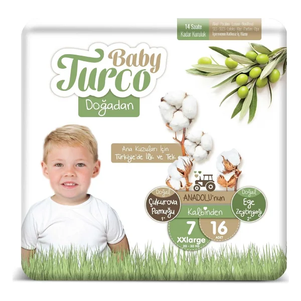 Baby Turco Doğadan 2 Numara Mini 42'li Bebek Bezi - Görsel 6