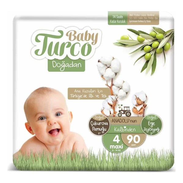 Baby Turco Doğadan 2 Numara Mini 126'lı Bebek Bezi - Görsel 10