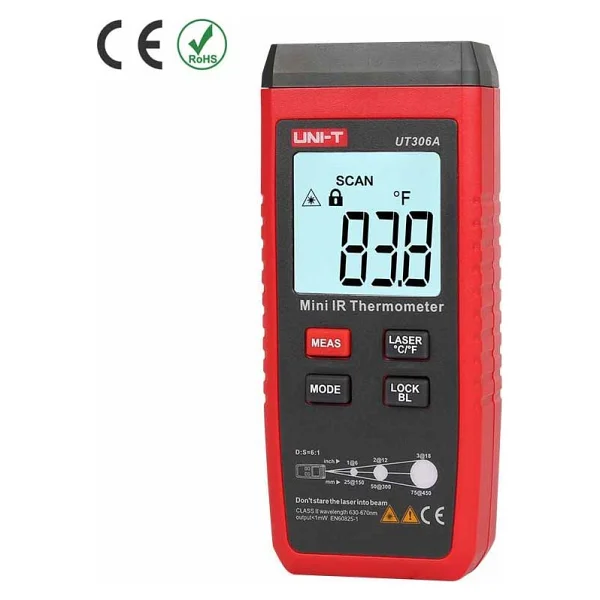 Uni-T Ut-306a Mini İnfrared Lazer Termometre - Görsel 3