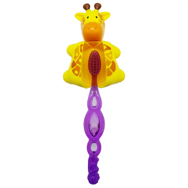 R.O.C.S. Kids 3-7 Yaş Diş Fırçası + Flipper Hijyenik Saklama Kabı Seti Zürafa Figürlü - Görsel 2