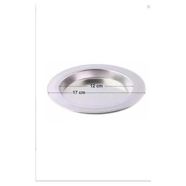 Yalçın Gerçek Alüminyum Künefe Tabağı 12 Cm ( 4 Adet ) Porsiyonluk - Görsel 3