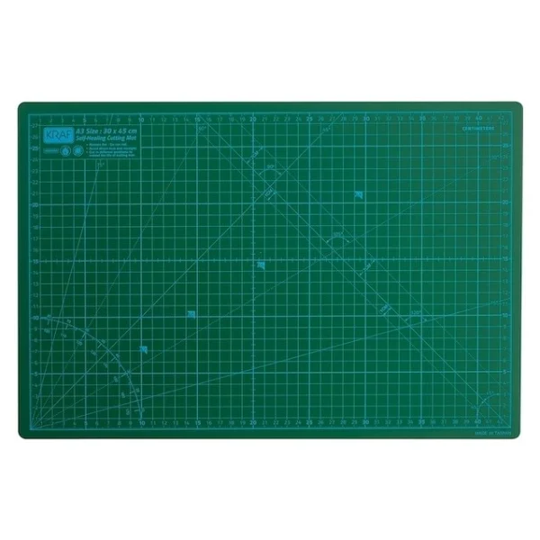 Kraf A3 Kesim Tablası Çift Taraflı Kullanım İçin 45x30 Cm Kaliteli Ve Dayanıklı Model 3002g - Görsel 5