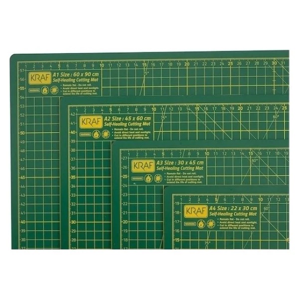 Kraf A3 Kesim Tablası Çift Taraflı Kullanım İçin 45x30 Cm Kaliteli Ve Dayanıklı Model 3002g - Görsel 2