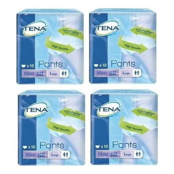Tena Emici Külot Maxi 8 Damla Büyük Boy L 10'lu 4 Adet Hasta Bezi - Görsel 3
