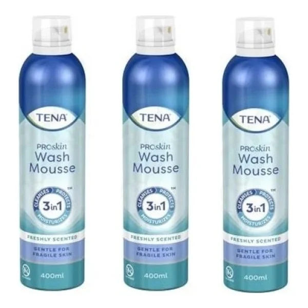 Tena Proskin Durulanmayan 400 Ml 3 Adet Vücut Temizleme Köpüğü - Görsel 4