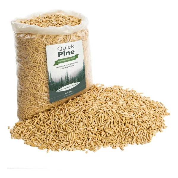 Quickpine Çam Pelet Yakıt - 15 Kg - Görsel 6