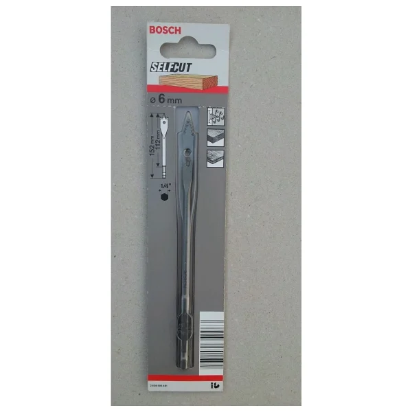 Bosch - Self Cut Speed Serisi Ahşap İçin Yaprak Matkap Ucu 6x152mm - 2608595481 - Görsel 2