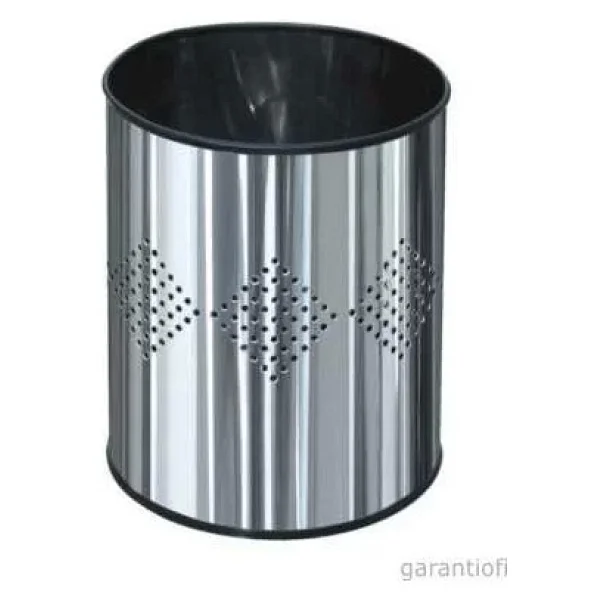 Garanti Metal 1401 Dekoratif Paslanmaz Metal Çöp Kovası (13 Lt) - Görsel 3