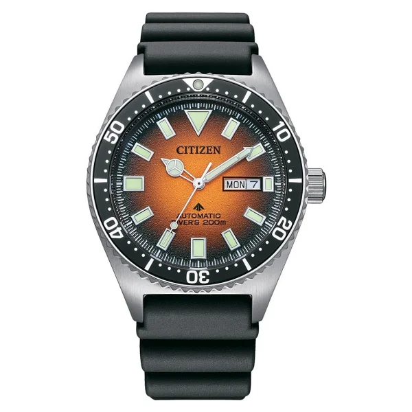 Citizen Promaster Marine Ny0120-01ze Kauçuk Kordon Turuncu Erkek Kol Saati - Görsel 2