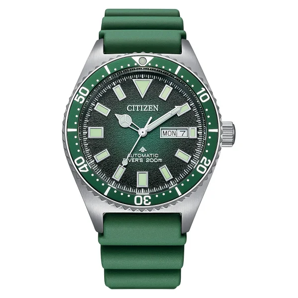 Citizen Promaster Marine Ny0121-09xe Kauçuk Kordon Yeşil Erkek Kol Saati - Görsel 3