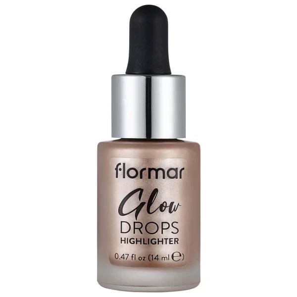 Flormar Glow Drops Mineral İçeren 001 Moon Glow Likit Highlighter - Görsel 2