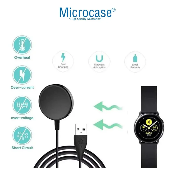 Microcase Al2414 1 M USB Manyetik Akıllı Saat Şarj Kablosu - Görsel 5