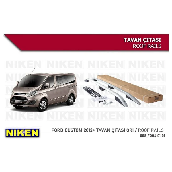 Karva Ford Custom Tavan Çıtası Kısa Gri 2012- Sonrası Modeller - Görsel 2