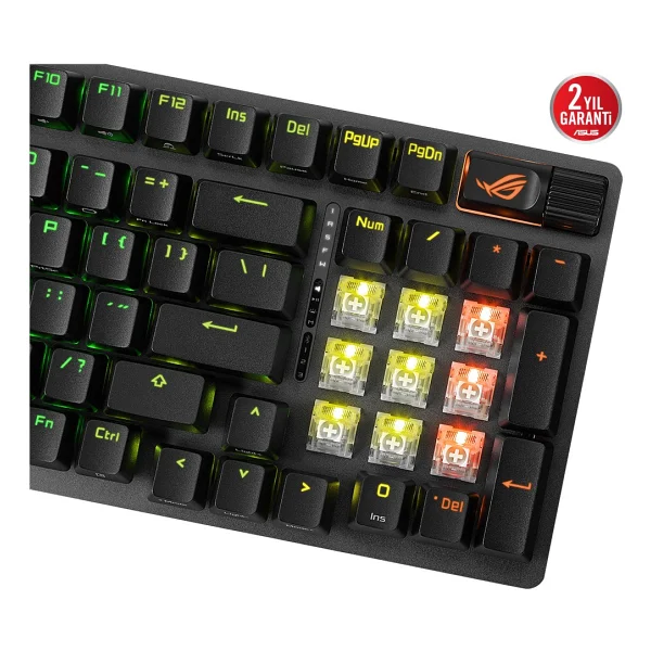 Asus Rog Strix Scope Iı 96 Wireless Siyah RGB Nx Snow Switch Kablolu/Kablosuz Mekanik Oyuncu Klavyesi - Görsel 6