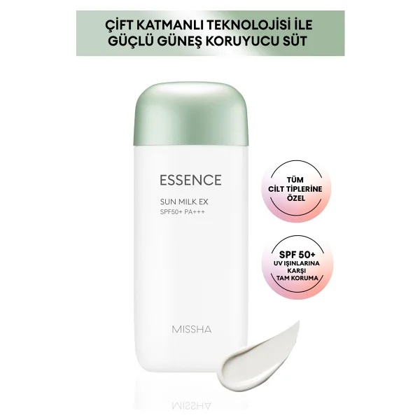 Missha All Around Safe Block Essence 50 Faktör Aloe Vera İçeren Güneş Sütü 70 Ml - Görsel 8