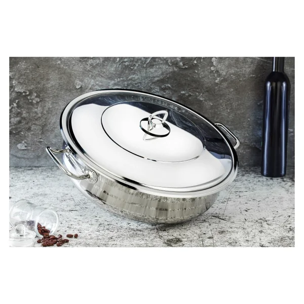 Hascevher Gastro 30 Cm Çelik Karnıyarık Tenceresi - Görsel 2
