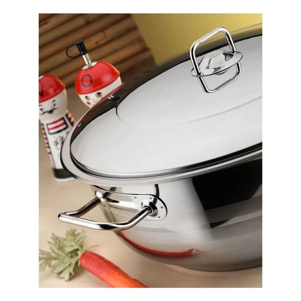 Hascevher Gastro 30 Cm Çelik Karnıyarık Tenceresi - Görsel 4