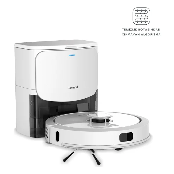Homend Alex Laser Power Plus 1287h Çöp İstasyonlu Akıllı Robot Süpürge - Görsel 7