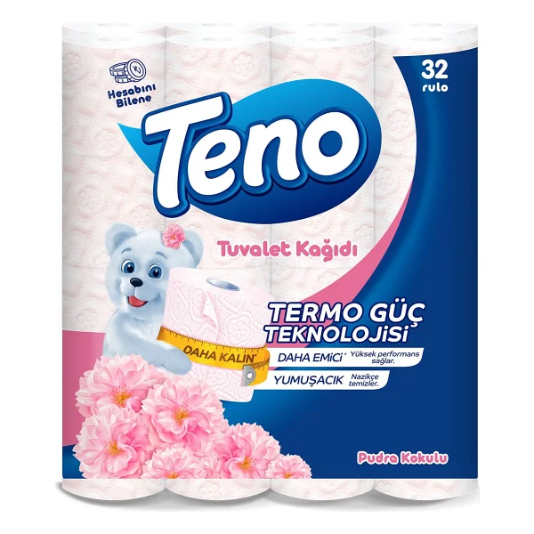 Teno Pudra Kokulu 32'li Tuvalet Kağıdı - Görsel 4