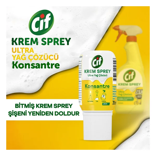 Cif Limon Ultra Yağ Çözücü Konsantre Serum 70 Ml - Görsel 3