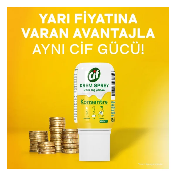 Cif Limon Ultra Yağ Çözücü Konsantre Serum 70 Ml - Görsel 8