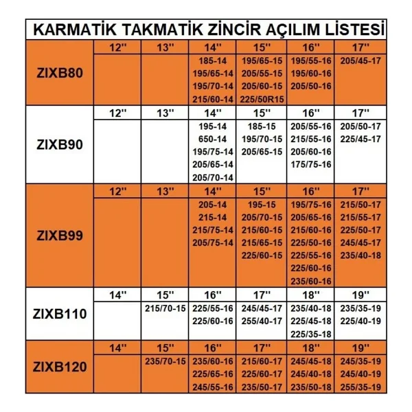 Takmatik Kar Patinaj Zinciri 225x60x17 Grup:12 Space - Görsel 4