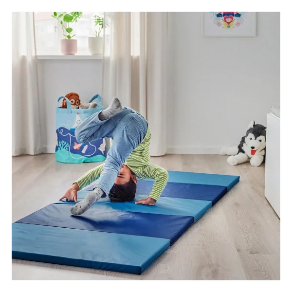 Ikea Çocuk Oyun-Jimnastik Minderi 78x185 Cm Katlanır Aktivite Minderi Mavi Renk - Görsel 2
