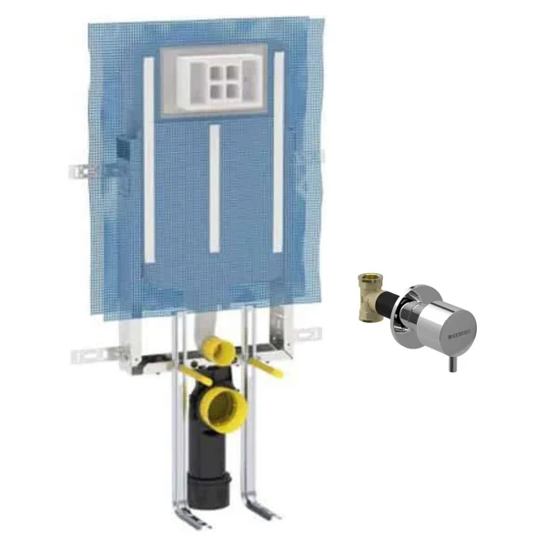 Geberit Gömme Rezervuar Alpha 8cm Kombifix 110.174.00.1 + Geberit 616.004.21.1 Stop Valf - Görsel 3