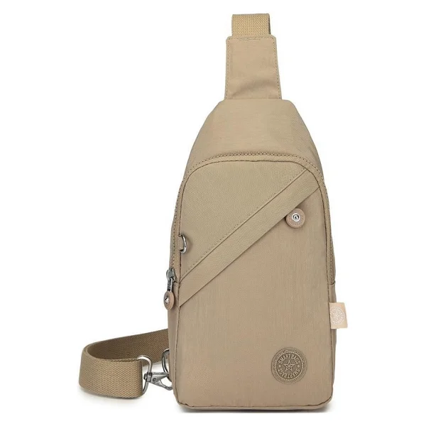 Smart Bags Krinkıl Kumaş Bodybag Postacı Çantası Kadın 1239 - Taba - Görsel 9