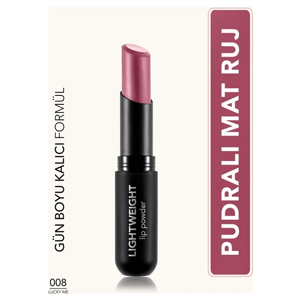 Flormar Lightweight Lip Powder Mat Ultra Hafif Stick Ruj - Görsel 10