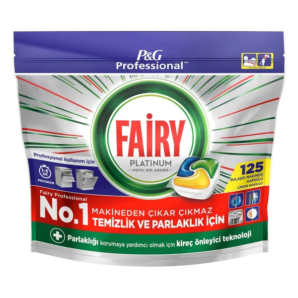 Fairy Platinum Bulaşık Makinesi Tableti 125'li - Görsel 2