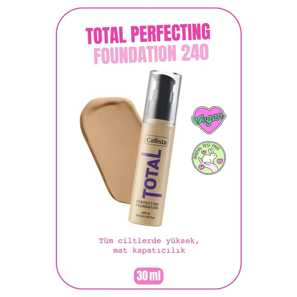 Callista Total Perfecting 240 Honey Beige Fondöten - Görsel 5