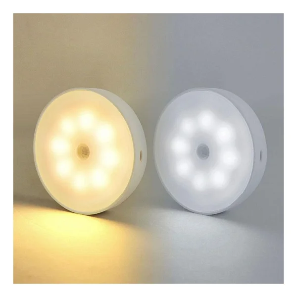 Sge Teknoloji 16 LED 2 Renk 5 Modlu Beyaz Ve Gün Işığı Hareket Sensörlü Type-C Girişli LED Lamba - Görsel 2