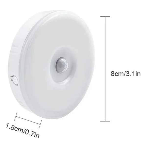 Sge Teknoloji 16 LED 2 Renk 5 Modlu Beyaz Ve Gün Işığı Hareket Sensörlü Type-C Girişli LED Lamba - Görsel 5