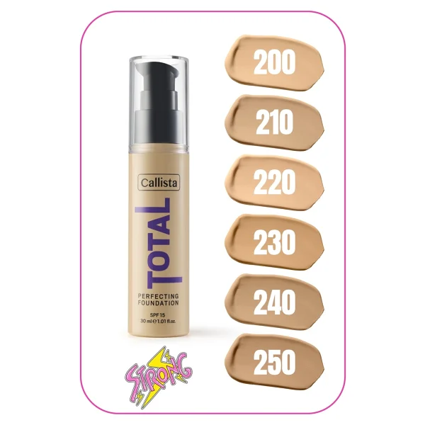 Callista Total Perfecting 230 Medium Beige Fondöten - Görsel 4