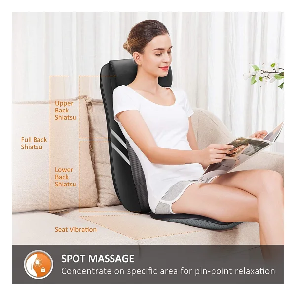 Eragon Erg-783 Shiatsu 8 Nodes Masaj Koltuğu Minderi - Görsel 4