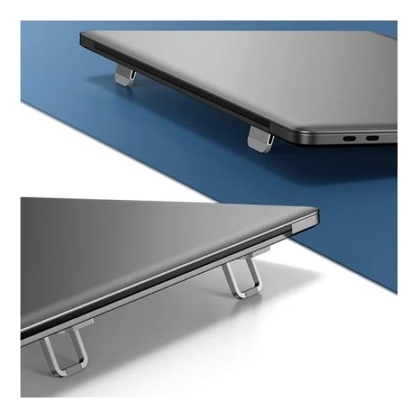 Baseus Katlanabilir Portatif MacBook Dizüstü Bilgisayar Laptop Stand Ayağı Ivoomi - Gümüş - Görsel 5