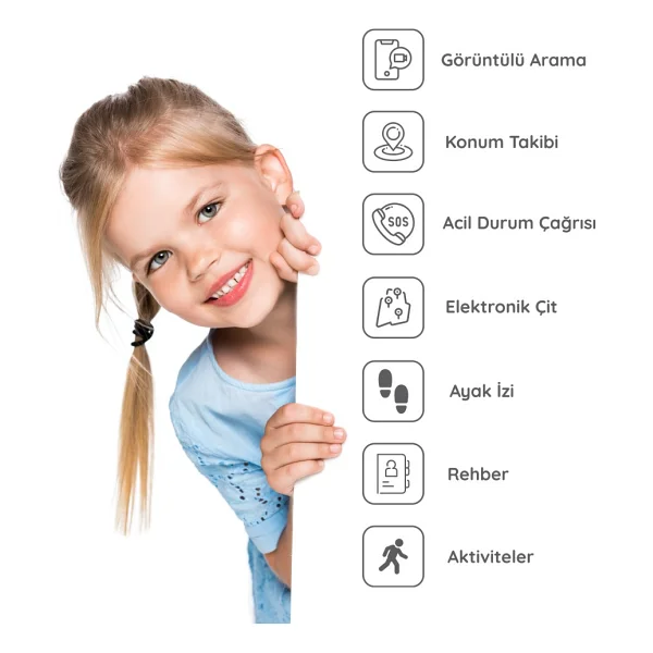 Bilicra Connect Pembe Akıllı Çocuk Saati - Görsel 2