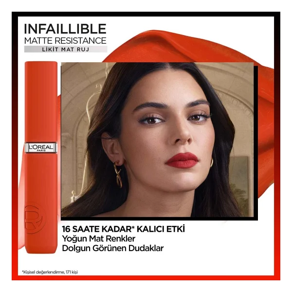 L'oreal Paris Infaillible Matte Resistance 120 Major Crush Likit Ruj - Görsel 4