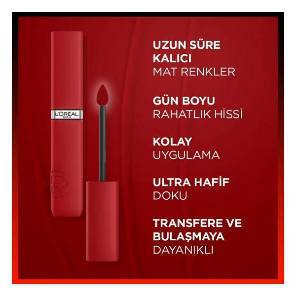 L'oreal Paris Infaillible Matte Resistance 120 Major Crush Likit Ruj - Görsel 6