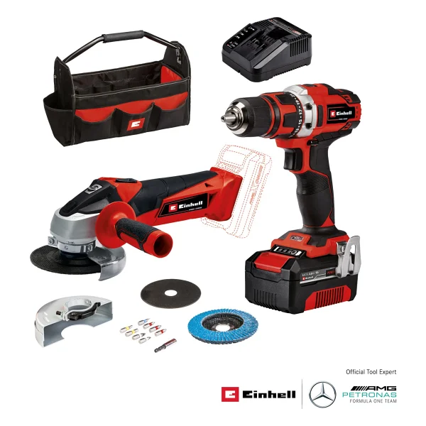 Einhell Te-Tk 18/2 Li Kit (CD+Ag) Akülü Kombo Set - Görsel 2