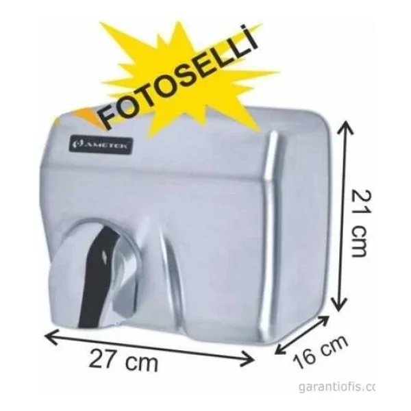 Garanti Metal 7145 İnox Saten Fotoselli El Kurutma Makinesi (Güç: 2360w) - Görsel 2