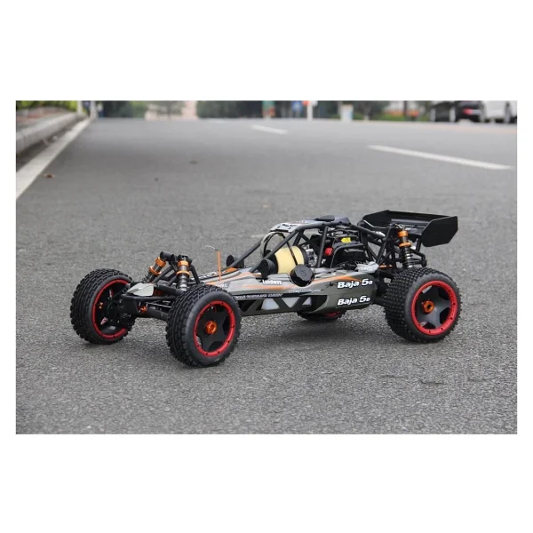 Sy Racıng 1/5 Baja 5b 30.5cc Rtr Kurşunsuz Benzinli Uzaktan Kumandalı Rc Arazi Model Araba 80+ Kmh 75cm Uzunluk Offroad Gri( Kullanıma Hazır ) - Görsel 2