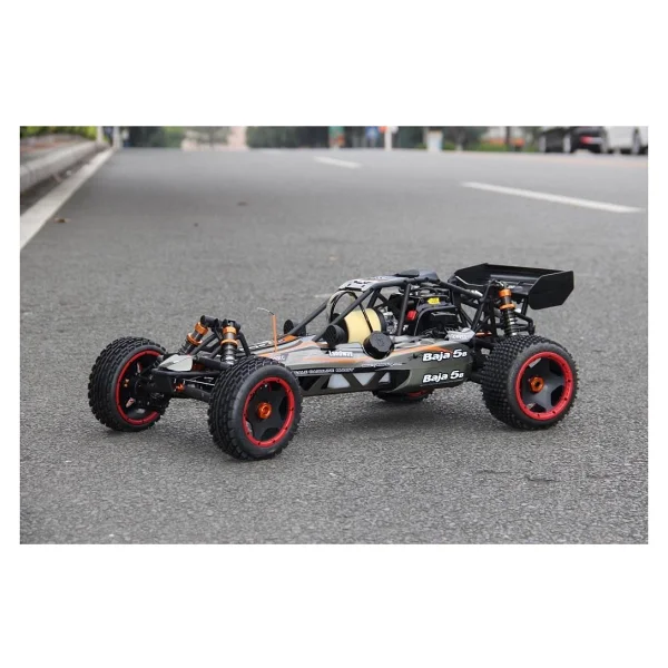Sy Racıng 1/5 Baja 5b 30.5cc Rtr Kurşunsuz Benzinli Uzaktan Kumandalı Rc Arazi Model Araba 80+ Kmh 75cm Uzunluk Offroad Gri( Kullanıma Hazır ) - Görsel 3