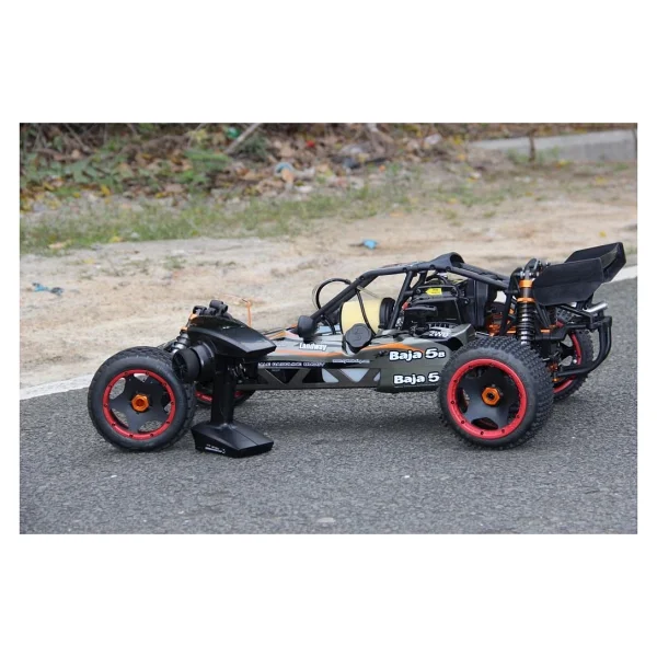 Sy Racıng 1/5 Baja 5b 30.5cc Rtr Kurşunsuz Benzinli Uzaktan Kumandalı Rc Arazi Model Araba 80+ Kmh 75cm Uzunluk Offroad Gri( Kullanıma Hazır ) - Görsel 5
