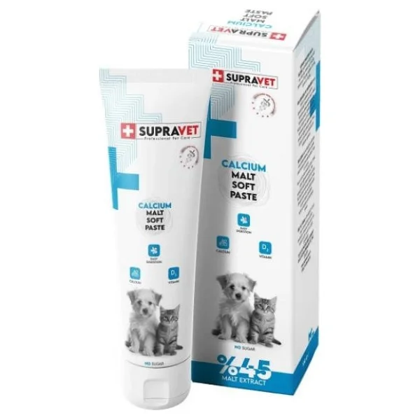 Supravet Calcium 100 Gr Malt Köpek Kedi Macunu - Görsel 2