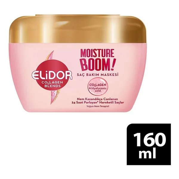 Elidor Collagen Blends Sampuan 350ml Sac Bakim Kremi 170ml Sac Bakim Maskesi 160ml Yogun Nem Terapisi 3lu Set - Görsel 3